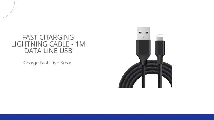 Fast Charging Lightning Cable - 1M Data Line USB by@Outfy