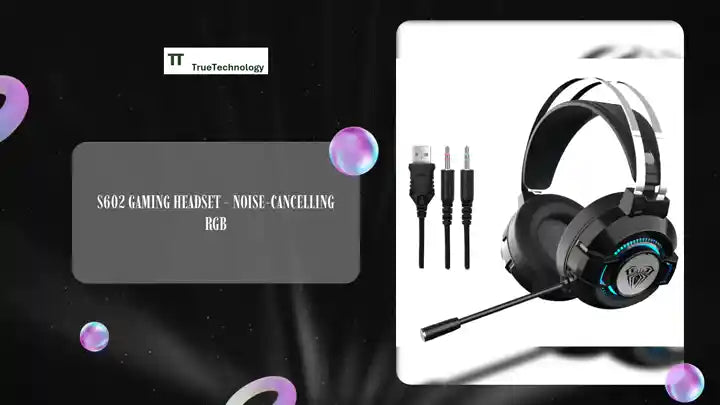 S602 Gaming Headset - Noise-Cancelling RGB by@Outfy