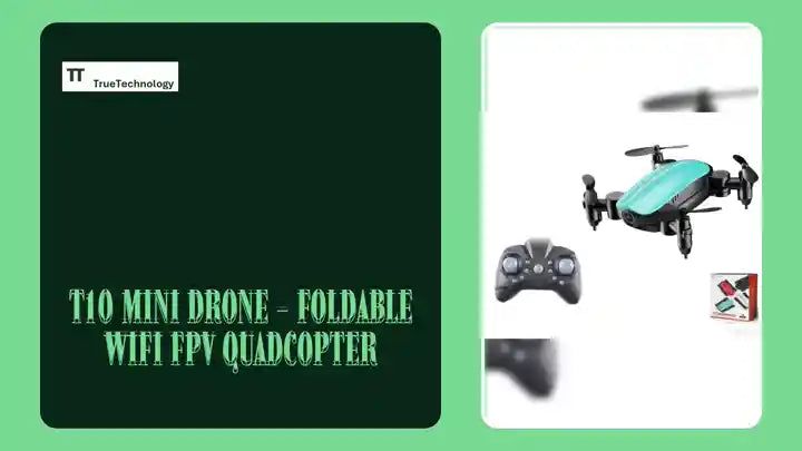 T10 Mini Drone - Foldable WiFi FPV Quadcopter by@Outfy
