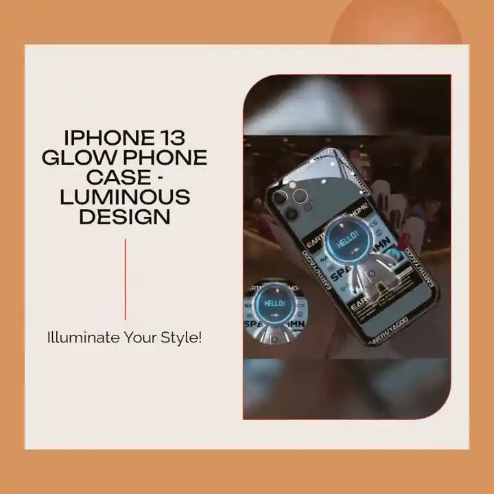 iPhone 13 Glow Phone Case - Luminous Design by@Outfy