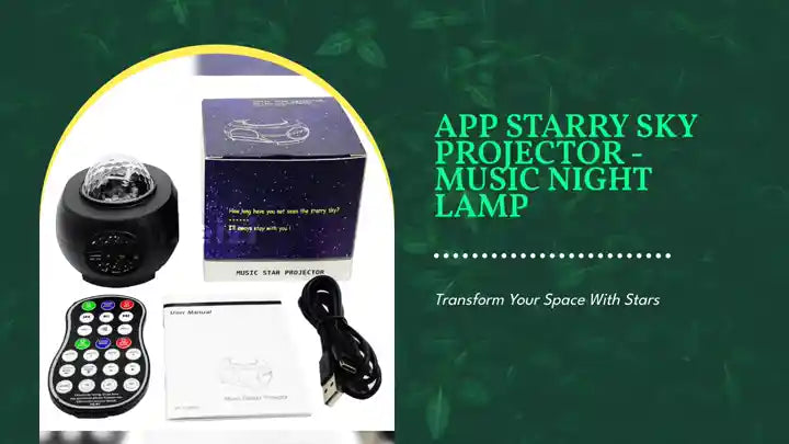 APP Starry Sky Projector - Music Night Lamp by@Outfy