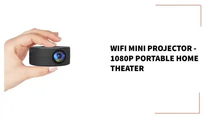 WiFi Mini Projector - 1080P Portable Home Theater by@Outfy