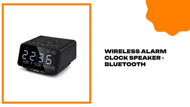 Wireless Alarm Clock Speaker - Bluetooth by@Outfy