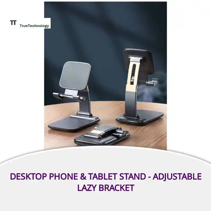 Desktop Phone &amp; Tablet Stand - Adjustable Lazy Bracket by@Outfy