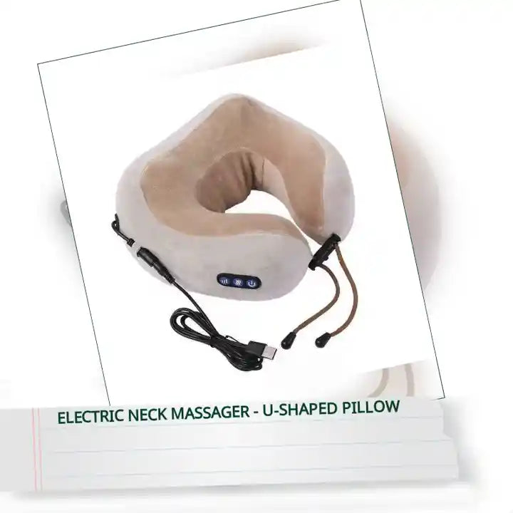 Electric Neck Massager - U-Shaped Pillow by@Outfy