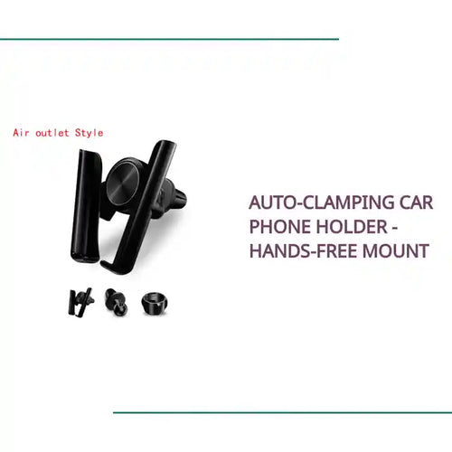 Auto-Clamping Car Phone Holder - Hands-Free Mount by@Outfy