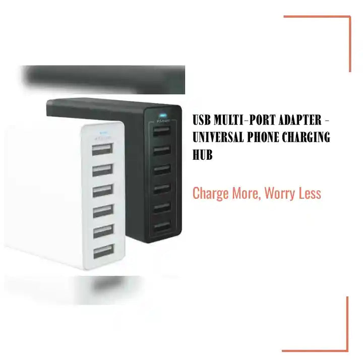 USB Multi-Port Adapter - Universal Phone Charging Hub by@Outfy