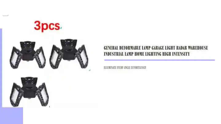 General Deformable Lamp Garage Light Radar Warehouse Industrial Lamp Home Lighting High Intensity by@Outfy
