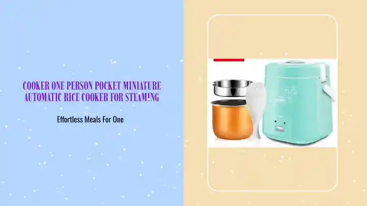 Cooker One Person Pocket Miniature Automatic Rice Cooker For Steaming by@Outfy