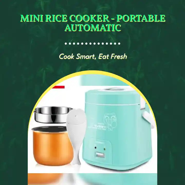 Mini Rice Cooker - Portable Automatic by@Outfy