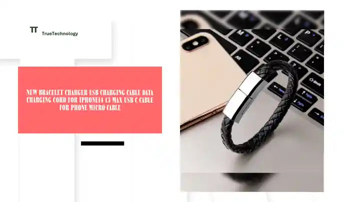 New Bracelet Charger USB Charging Cable Data Charging Cord For IPhone14 13 Max USB C Cable For Phone Micro Cable by@Outfy