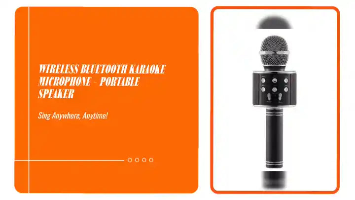 Wireless Bluetooth Karaoke Microphone - Portable Speaker by@Outfy
