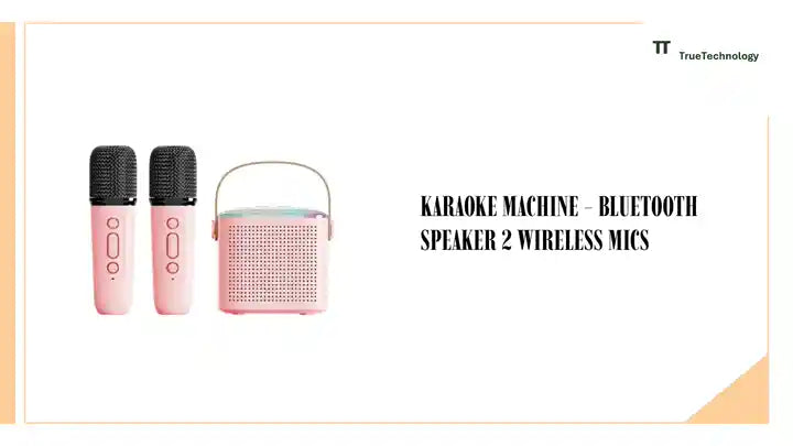 Karaoke Machine - Bluetooth Speaker 2 Wireless Mics by@Outfy