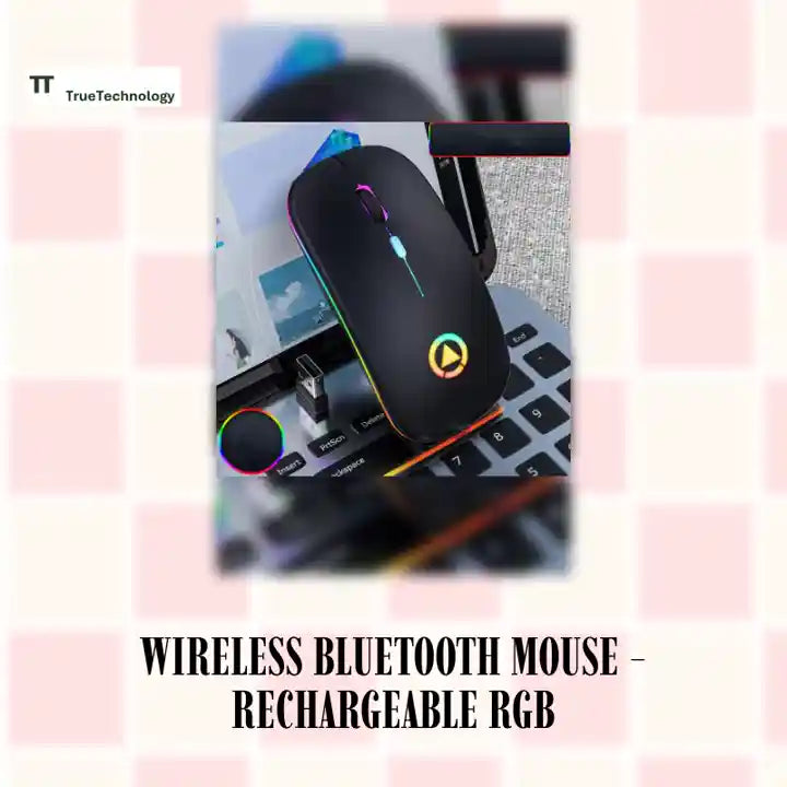 Wireless Bluetooth Mouse - Rechargeable RGB by@Outfy