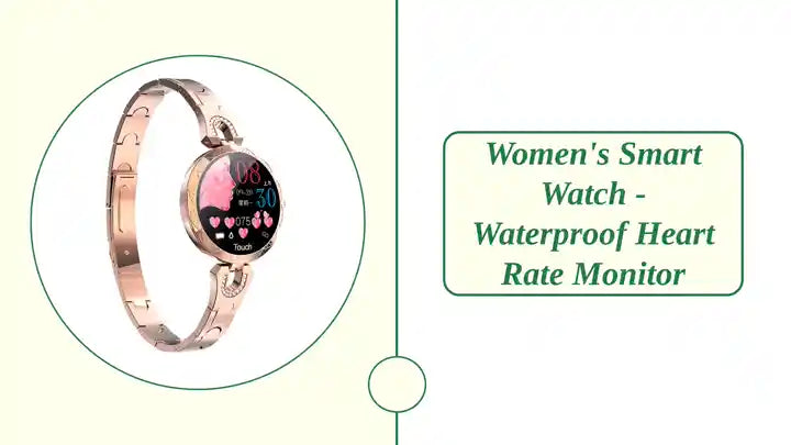 Women's Smart Watch - Waterproof Heart Rate Monitor by@Outfy