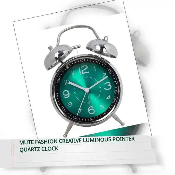 Mute Fashion Creative Luminous Pointer Quartz Clock by@Outfy