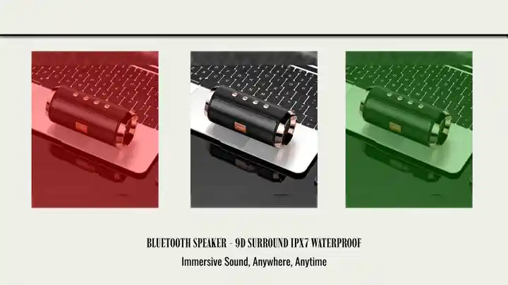 Bluetooth Speaker - 9D Surround IPX7 Waterproof by@Outfy