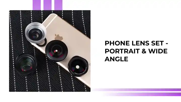 Phone Lens Set - Portrait &amp; Wide Angle by@Outfy