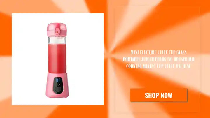 Mini electric juice cup glass portable juicer charging household cooking mixing cup juice machine by@Outfy