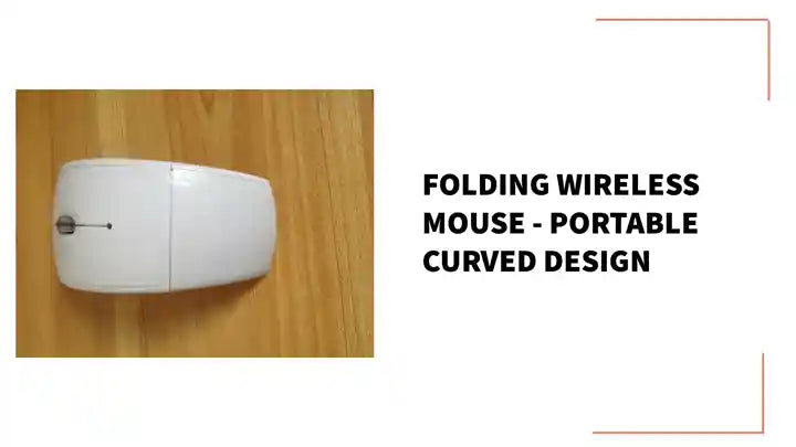 Folding Wireless Mouse - Portable Curved Design by@Outfy
