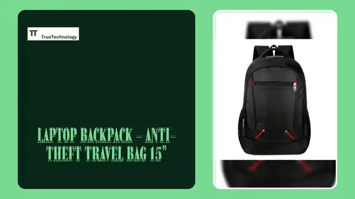 Laptop Backpack - Anti-Theft Travel Bag 15" by@Outfy