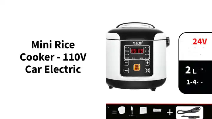 Mini Rice Cooker - 110V Car Electric by@Outfy