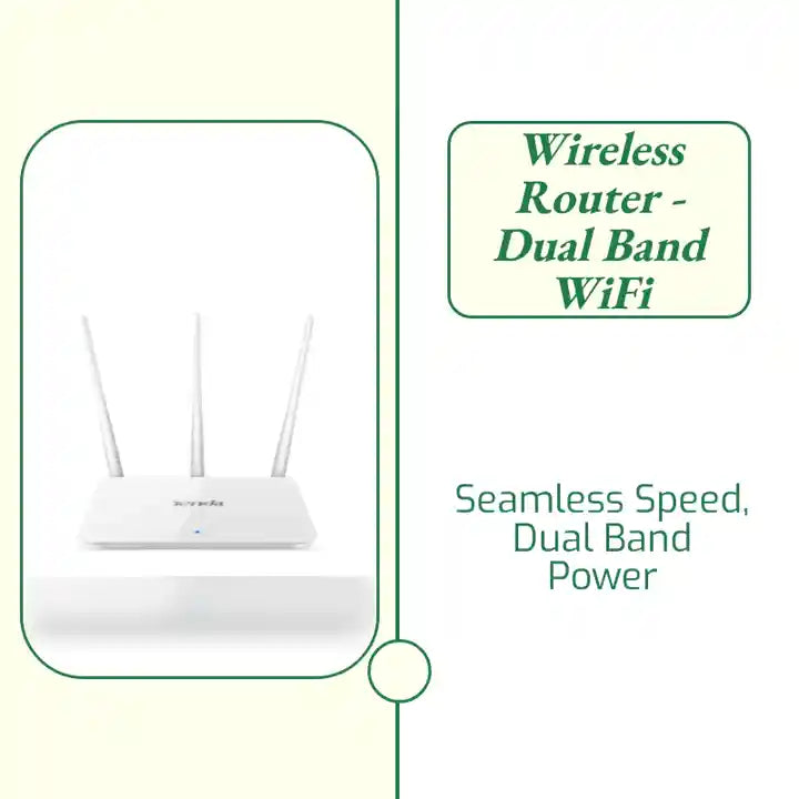 Wireless Router - Dual Band WiFi by@Outfy