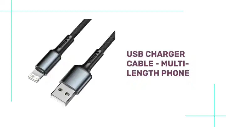 USB Charger Cable - Multi-Length Phone by@Outfy