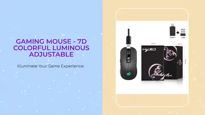 Gaming Mouse - 7D Colorful Luminous Adjustable by@Outfy