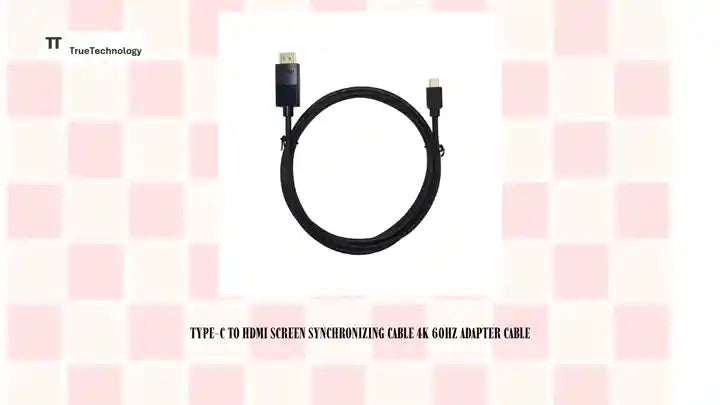 Type-C To HDMI Screen Synchronizing Cable 4K 60Hz Adapter Cable by@Outfy