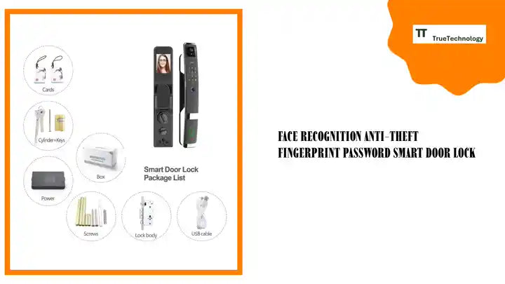 Face Recognition Anti-theft Fingerprint Password Smart Door Lock by@Outfy
