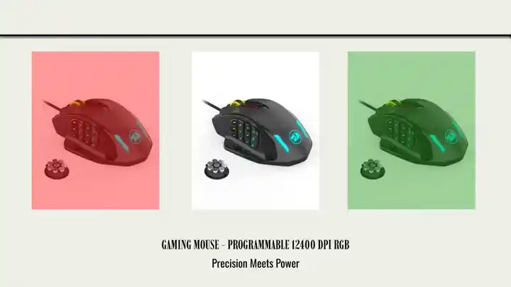 Gaming Mouse - Programmable 12400 DPI RGB by@Outfy