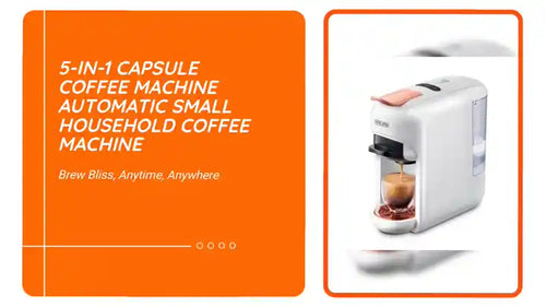 5-in-1 Capsule Coffee Machine Automatic Small Household Coffee Machine by@Outfy