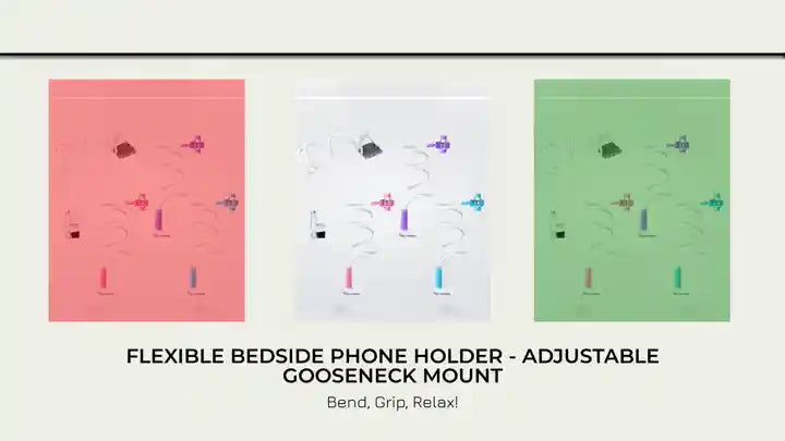 Flexible Bedside Phone Holder - Adjustable Gooseneck Mount by@Outfy