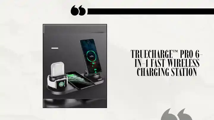 TrueCharge&trade; Pro 6-in-1 Fast Wireless Charging Station by@Outfy