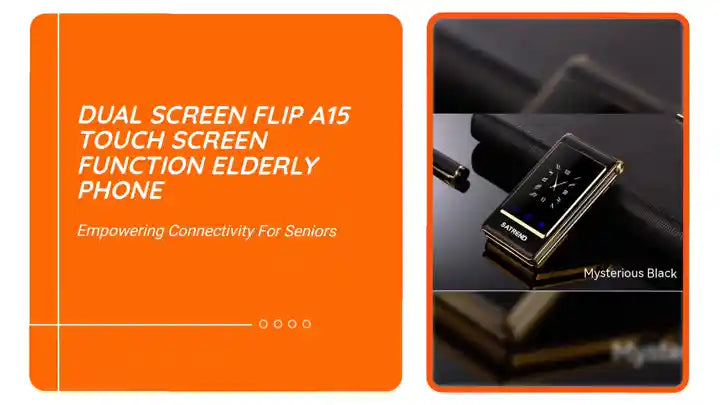 Dual Screen Flip A15 Touch Screen Function Elderly Phone by@Outfy