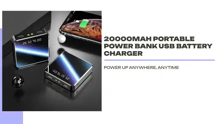 20000mah Portable Power Bank USB Battery Charger by@Outfy