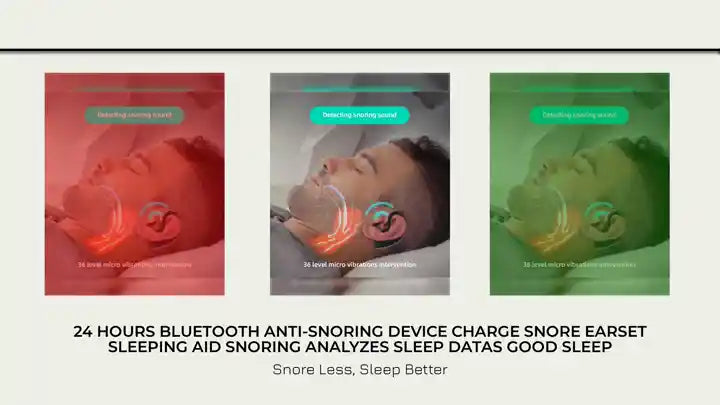 24 Hours Bluetooth Anti-snoring Device Charge Snore Earset Sleeping Aid Snoring Analyzes Sleep Datas Good Sleep by@Outfy
