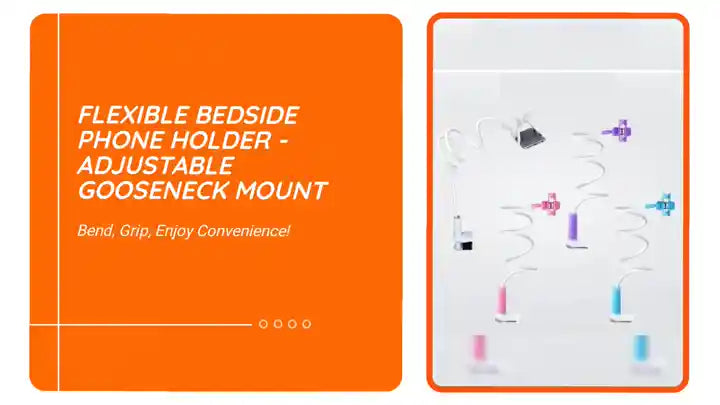 Flexible Bedside Phone Holder - Adjustable Gooseneck Mount by@Outfy