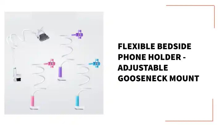 Flexible Bedside Phone Holder - Adjustable Gooseneck Mount by@Outfy