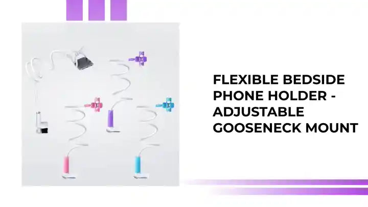 Flexible Bedside Phone Holder - Adjustable Gooseneck Mount by@Outfy