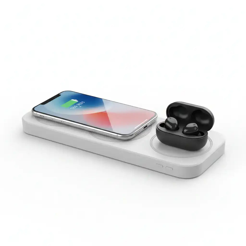 smart-tech-bundle-4in1-wireless-charging-station-smart-phone-and-black-pair-of-earbuds - True Technology 